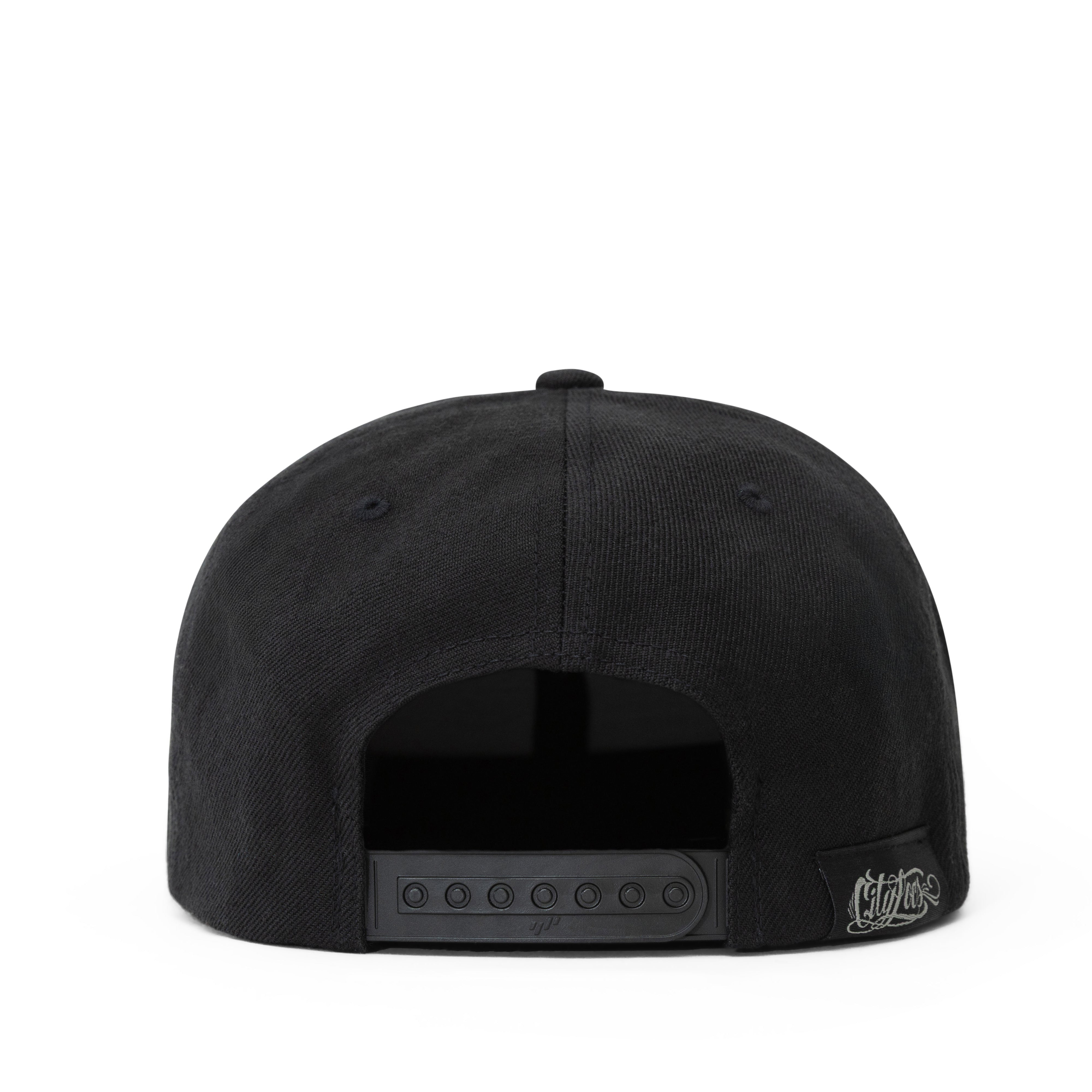 HOUSE OF DC Black Snap Back Cap - back
