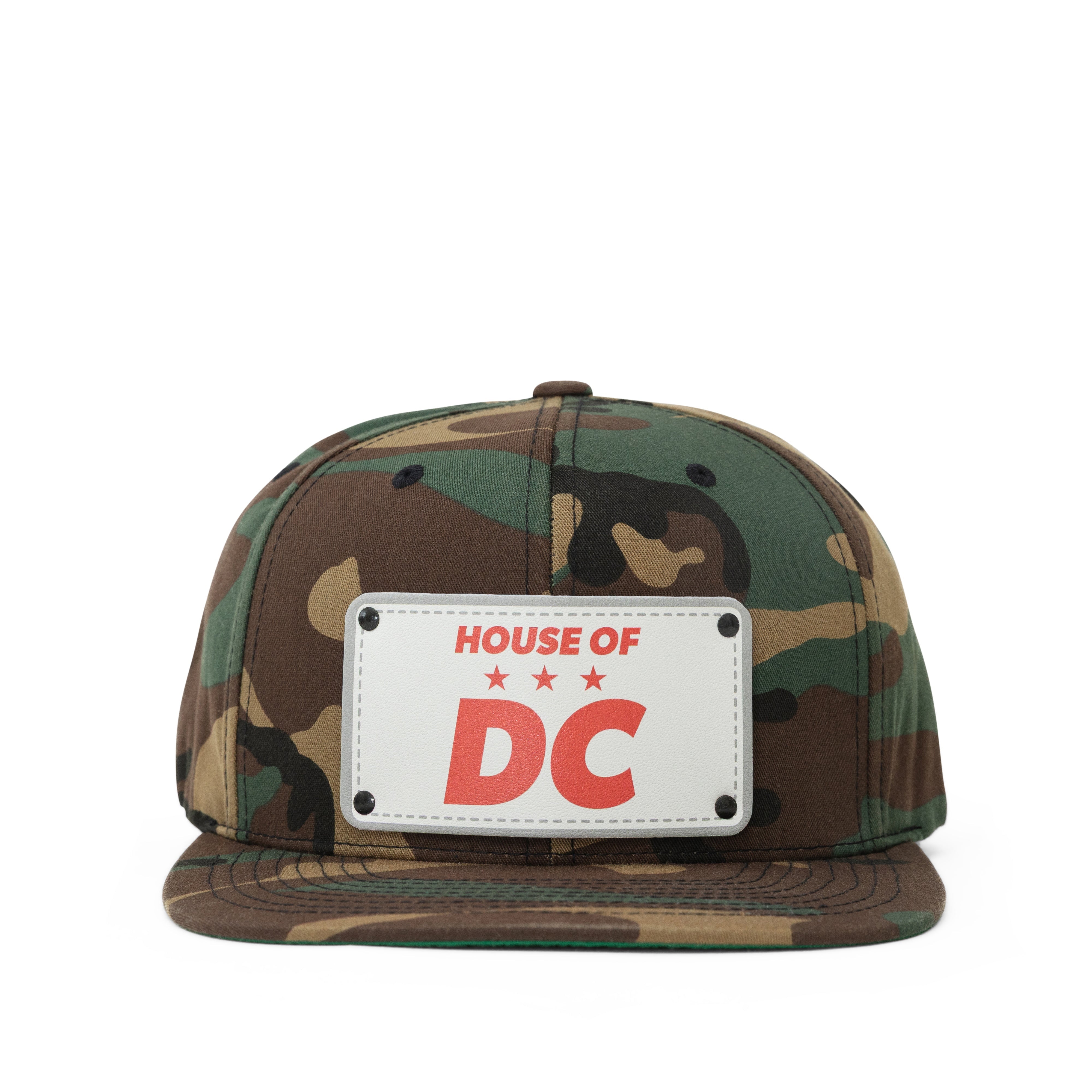 HOUSE OF DC Camo Snap Back Cap front