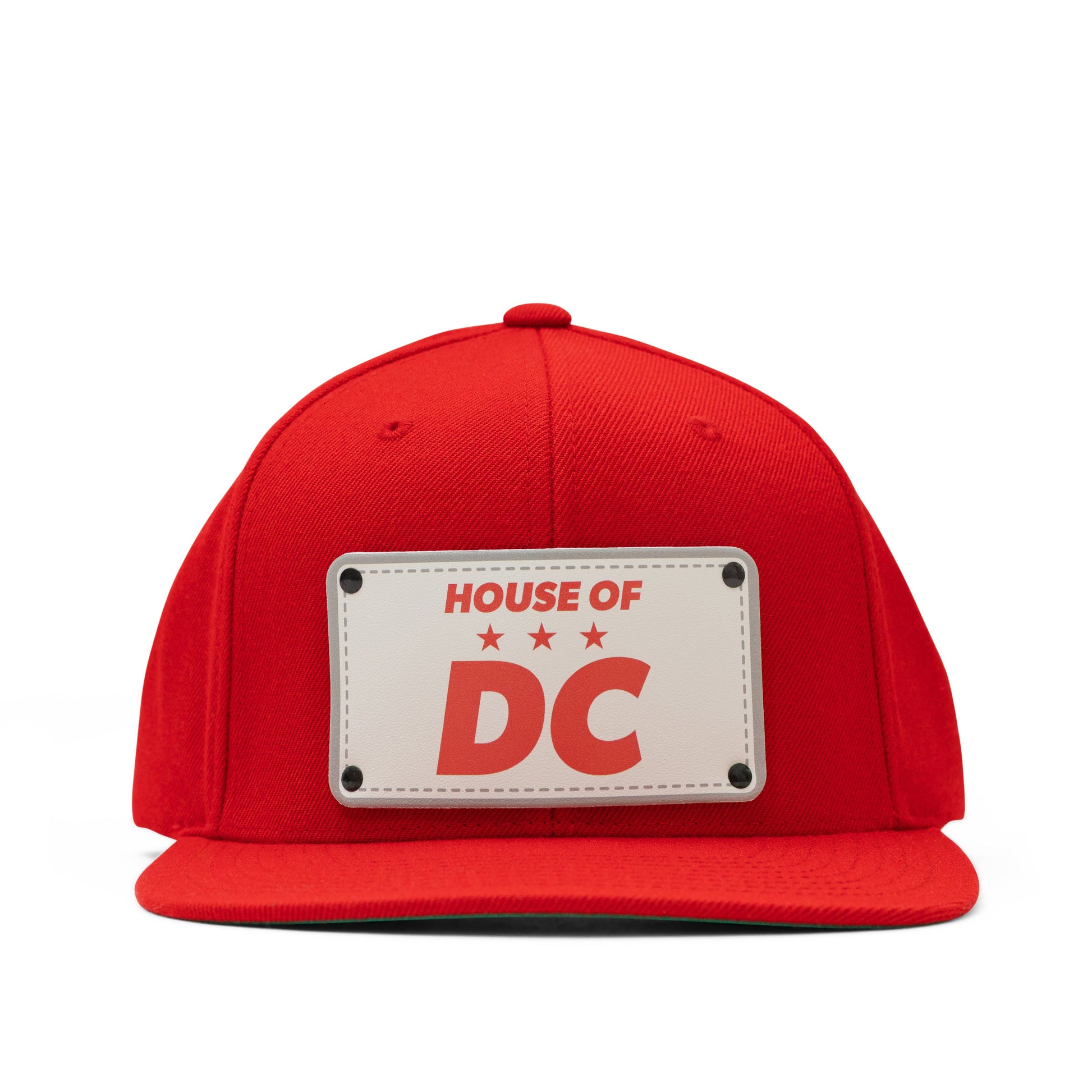 HOUSE OF DC Red Snap Back Cap front1