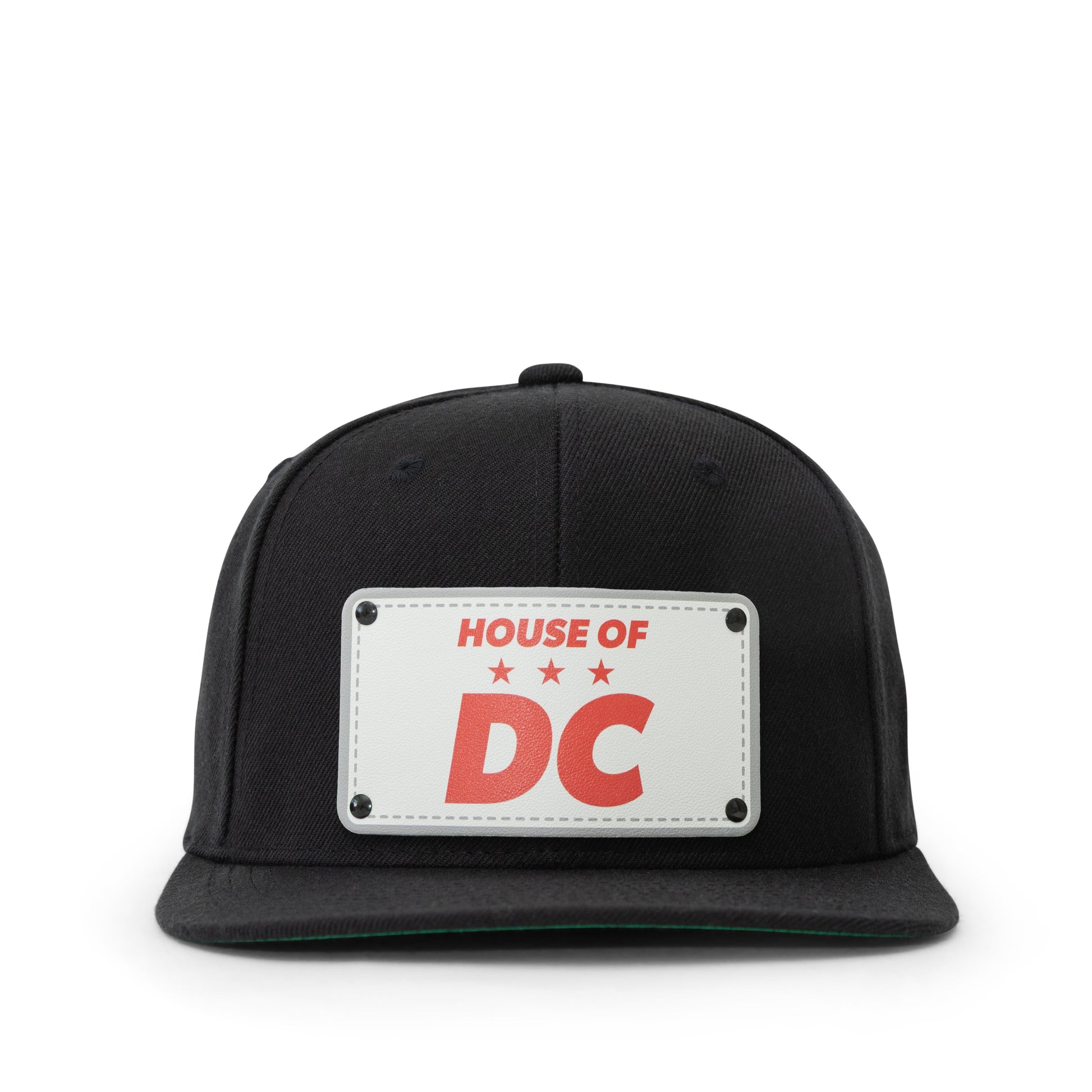 House of DC Black Snap Back Cap - front